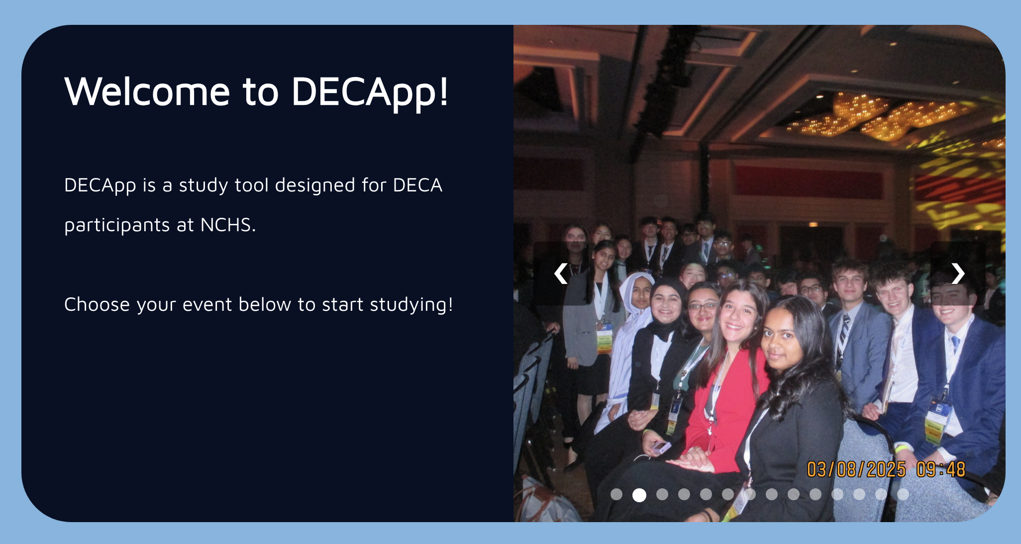 Screenshot of DECApp